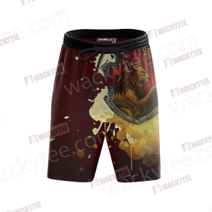 The Gryffindor Lion Hogwarts Harry Potter Beach Shorts