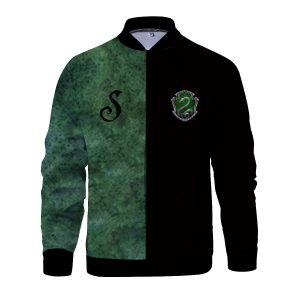 The Slytherin Snake Hogwarts Harry Potter Baseball Jacket