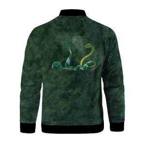 The Slytherin Snake Hogwarts Harry Potter Baseball Jacket