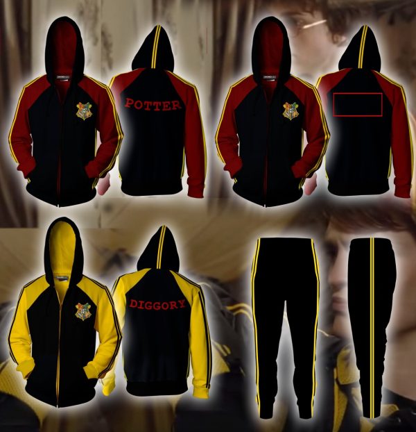 Harry Potter Quidditch World Cup Diggory (Custom) Zip Up Hoodie