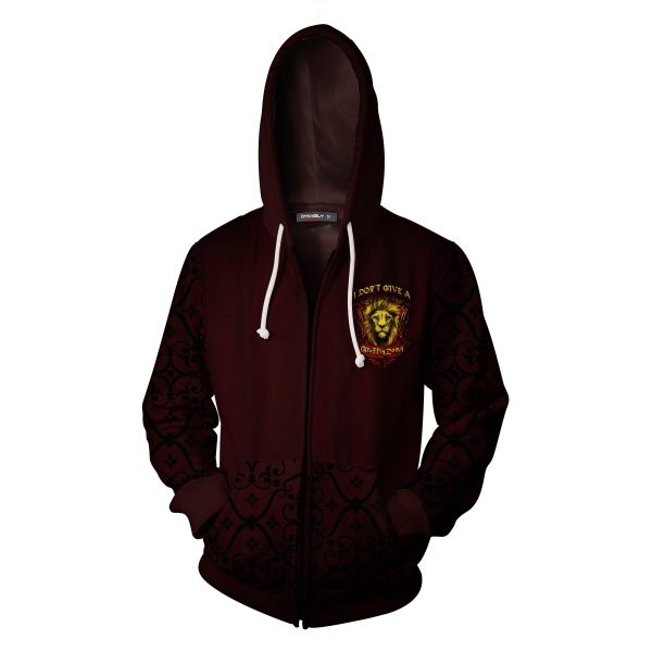 I Don't Give A GryffinDamn Harry Potter Zip Up Hoodie