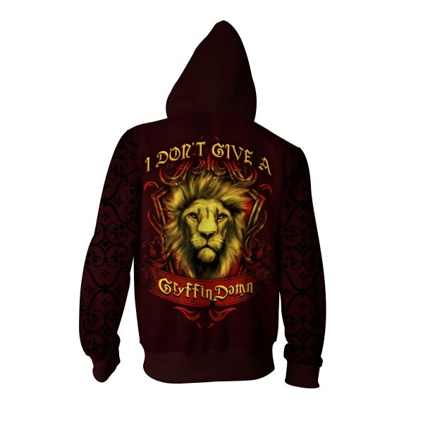 I Don't Give A GryffinDamn Harry Potter Zip Up Hoodie