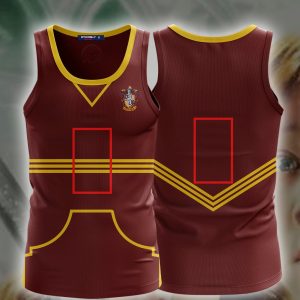 Harry Potter The Gryffindor Quidditch Team (Customized Number) 3D Tank Top