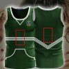 Harry Potter The Slytherin Quidditch Team (Customized Number) 3D Tank Top