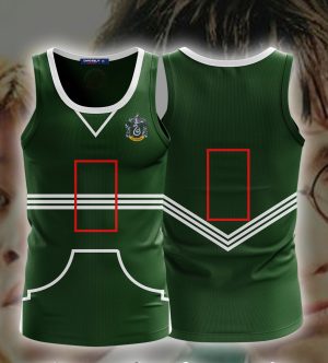 Harry Potter The Slytherin Quidditch Team (Customized Number) 3D Tank Top