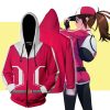 Pokemon Go Girl Pokemon Trainer Cosplay Zip Up Hoodie Jacket