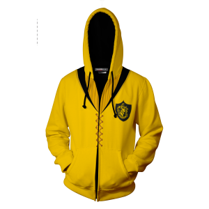 The Hufflepuff Quidditch Team Harry Potter Zip Up Hoodie