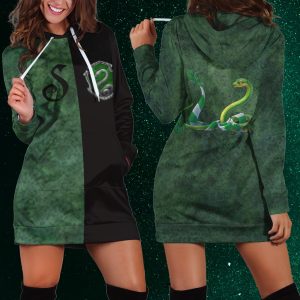 The Slytherin Snake Hogwarts Harry Potter 3D Hoodie Dress