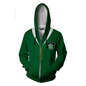 The Slytherin Quidditch Team Harry Potter Zip Up Hoodie