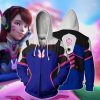 D.Va Overwatch Fan Zip Up Hoodie