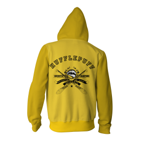 Quidditch Champion Hufflepuff Team Harry Potter Zip Up Hoodie