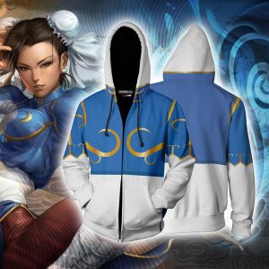 Chun-Li Suit Street Fighter Fan Zip Up Hoodie