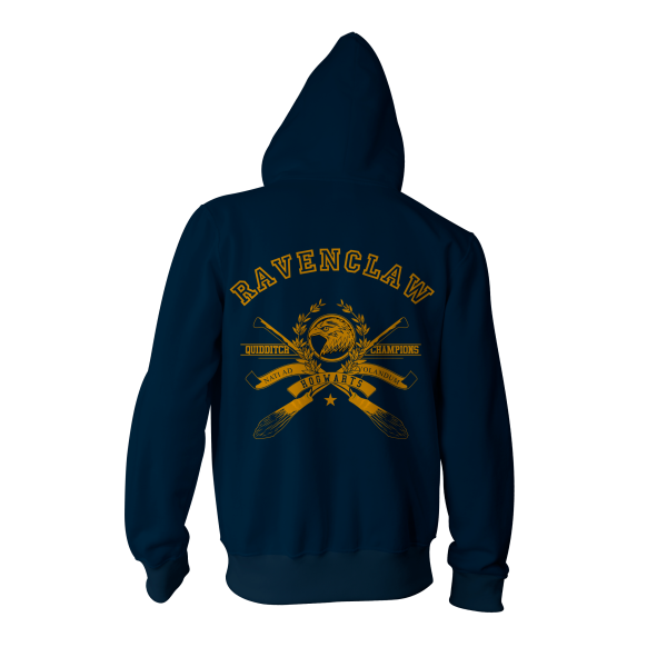 Quidditch Champion Ravenclaw Team Harry Potter Zip Up Hoodie