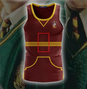 Harry Potter The Gryffindor Quidditch Team (Customized Number) 3D Tank Top