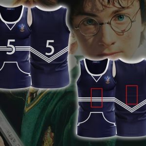 Harry Potter The Ravenclaw Quidditch Team 3D Tank Top