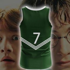 Harry Potter The Slytherin Quidditch Team 3D Tank Top