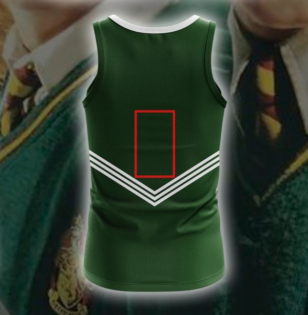 Harry Potter The Slytherin Quidditch Team (Customized Number) 3D Tank Top