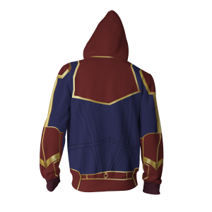 Captain Marvel Suit Zip Up Hoodie