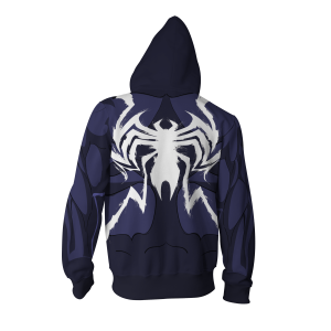 Venom Marvel Suit Zip Up Hoodie