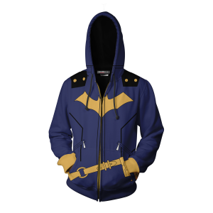 Batgirl Suit Zip Up Hoodie