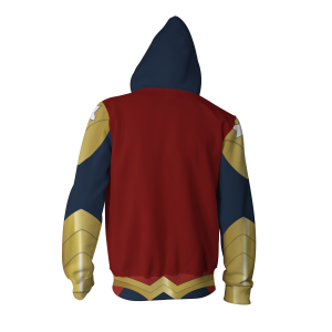 Wonder Woman Suit Zip Up Hoodie