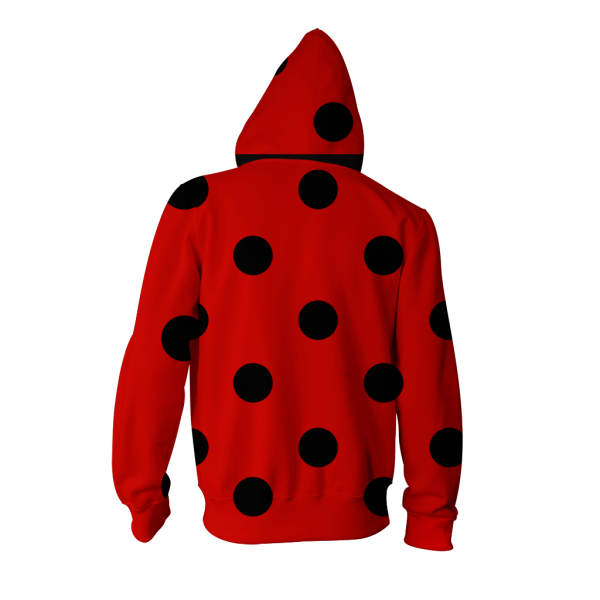 Ladybug Suit Miraculous Tales Of Ladybug & Cat Noir Fan Zip Up Hoodie