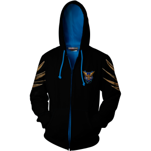 Ravenclaw Hogwarts Harry Potter 3D Zip Up Hoodie