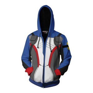 Soldier 76 Skin Overwatch Fan Zip Up Hoodie