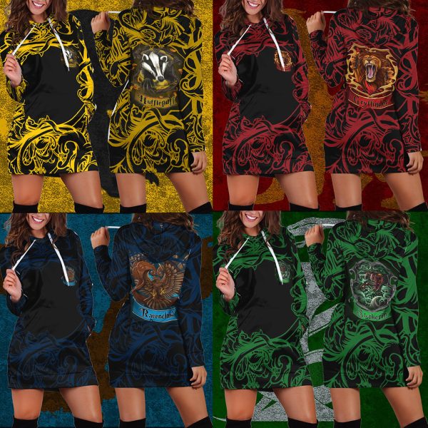 Wise Like A Ravenclaw Harry Potter 3D Hoodie Dress