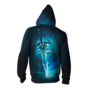 Lich King World Of Warcraft Zip Up Hoodie Jacket