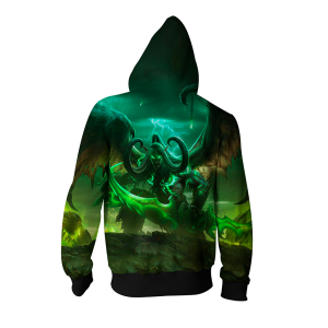 Illidan Stormrage World Of Warcraft Zip Up Hoodie Jacket