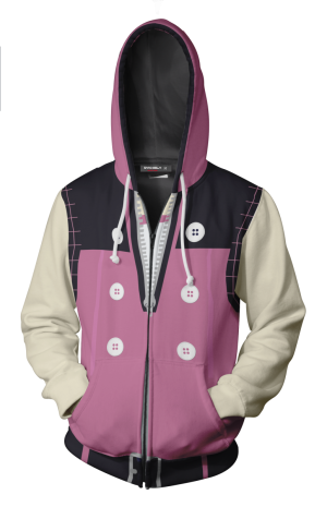 Kingdom Heart III Kairi Cosplay Zip Up Hoodie Jacket