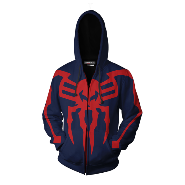 Spider-Man 2099 Cosplay PS4 Zip Up Hoodie Jacket