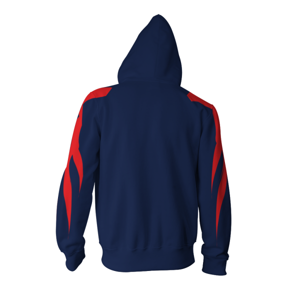 Spider-Man 2099 Cosplay PS4 Zip Up Hoodie Jacket