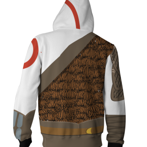 God Of War Kratos Cosplay Zip Up Hoodie Jacket