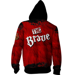 The Brave Gryffindor Harry Potter Zip Up Hoodie