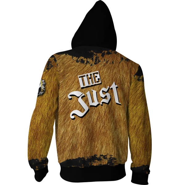 The Just Hufflepuff Harry Potter Zip Up Hoodie