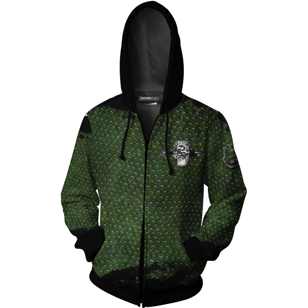 The Cunning Slytherin Harry Potter Zip Up Hoodie