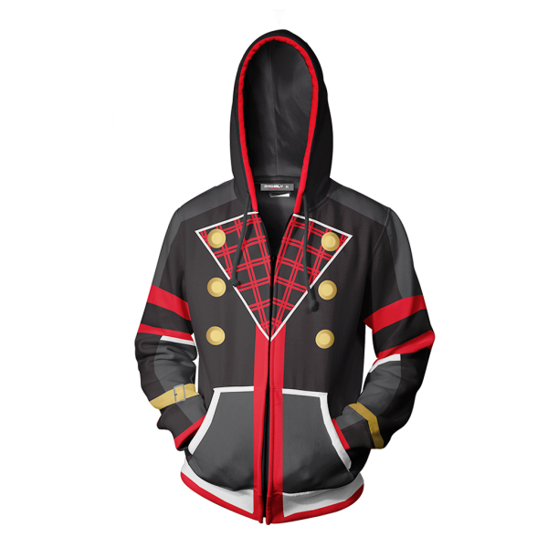 Kingdom Heart III Sora Cosplay Zip Up Hoodie Jacket