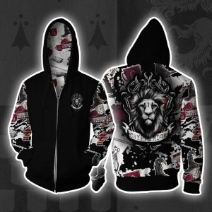 The Gryffindor Lion Harry Potter New Collection Zip Up Hoodie