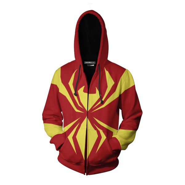 The Iron Spider Cosplay Zip Up Hoodie Jacket