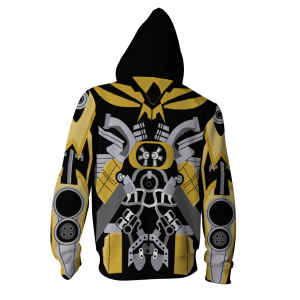 Bumblebee Cosplay Zip Up Hoodie Jacket