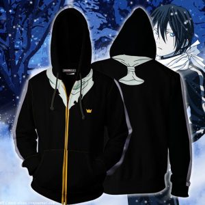 Noragami Yato Cosplay Zip Up Hoodie Jacket