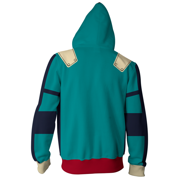 Boku No Hero Academia Izuku Midoriya Cosplay Zip Up Hoodie Jacket