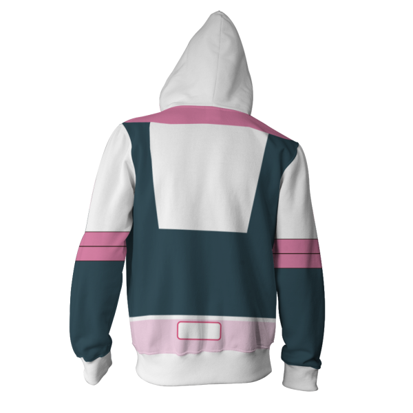 Boku No Hero Academia Ochako Uraraka Cosplay Zip Up Hoodie Jacket