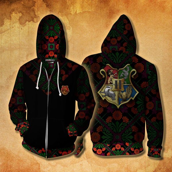 Gryffindor House Harry Potter New Collection Zip Up Hoodie