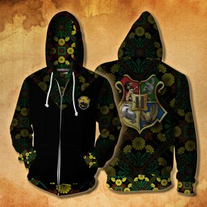 Hufflepuff House Harry Potter New Collection Zip Up Hoodie