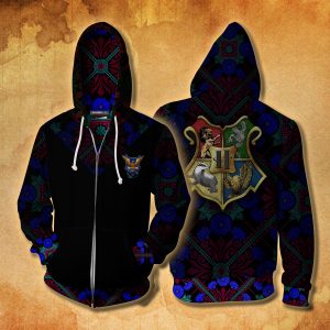 Ravenclaw House Harry Potter New Collection Zip Up Hoodie