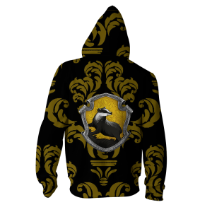 Loyal Like A Hufflepuff Harry Potter New Collection Zip Up Hoodie