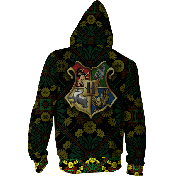 Hufflepuff House Harry Potter New Collection Zip Up Hoodie